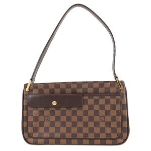 Louis Vuitton Damier Ebene Brown Aubagne Shoulder Bag One